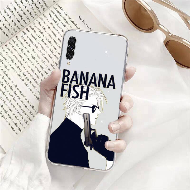 

Чехлы для телефонов с изображением банановой рыбы, аниме, прозрачные для Samsung A71 S9 10 20 HUAWEI p30 40 Honor 10i 8x xiaomi note 8 Pro 10t 11 samsung s10