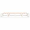 Solid Wood Bed White 150 x 200 cm