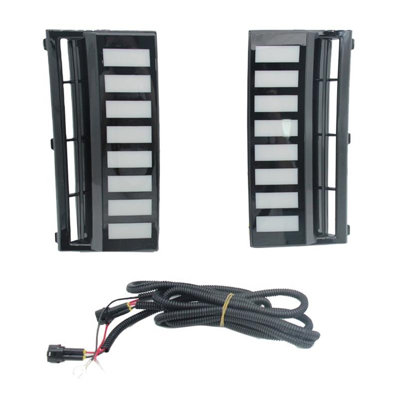 

Дневной ходовой огонь Противотуманная фара ДХО Передний бампер Для Hyundai Santa Fe IX45 2025 2025 Последовательный указатель поворота чёрный