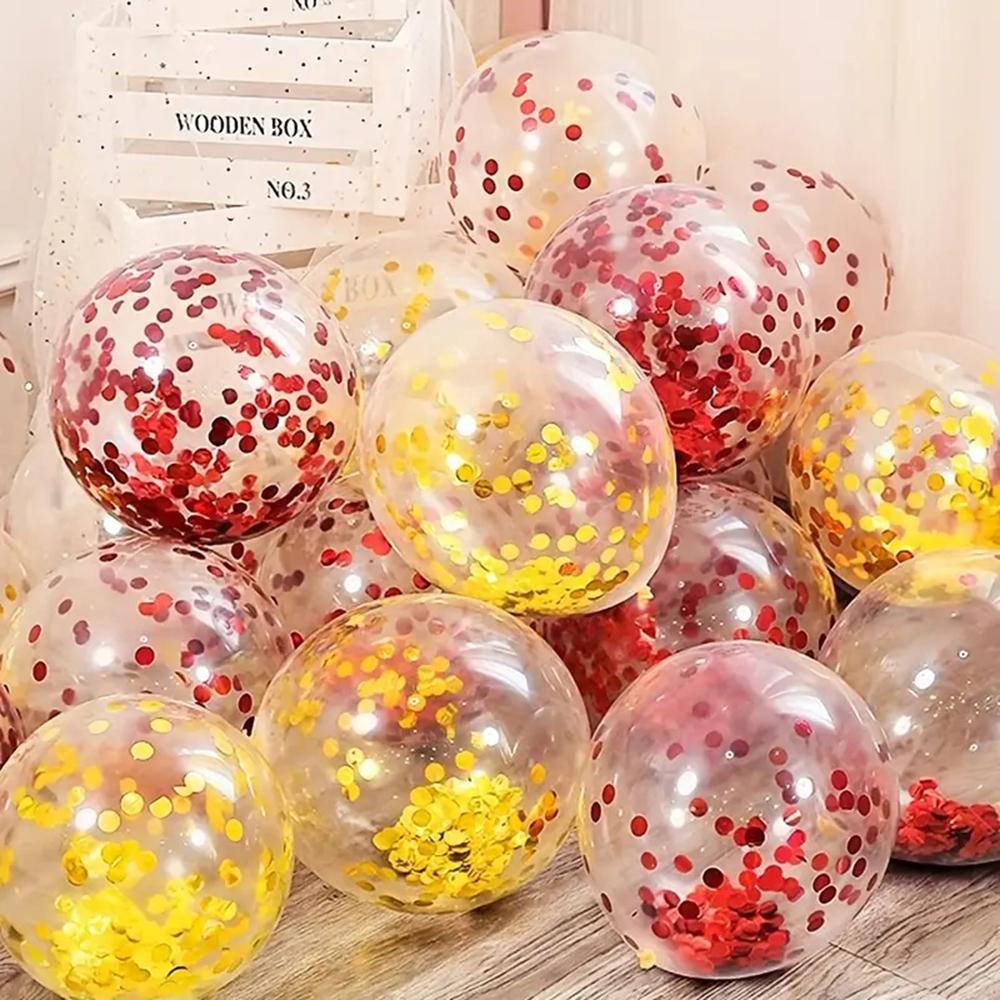 20g Balloons Sequins Fillers Circle Confettis Sprinkle Solid/Mixeds Color Balloons Filler Throwing Confettis Decor For Party