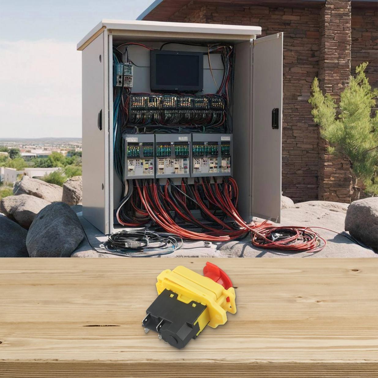 

5Pin Electromagnetic Switch Mini Lathe Switch Waterproof Pushbutton Switch