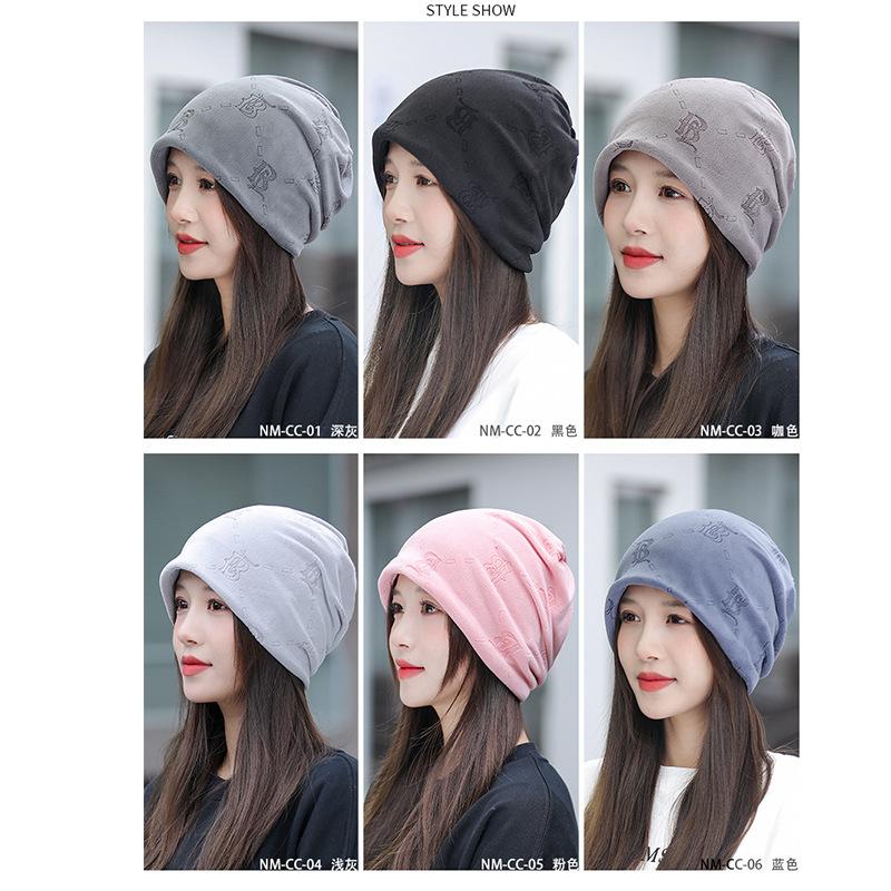 

Autumn and winter fleece-lined thickened warm neck warmer for men and women, pullover neck protector, windproof face mask, knitted twisted hat, solid Colors are mixed and matc