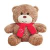 Heart-Shaped Scarf Teddy Bear Plush Toy: Adorable Cartoon Doll - Perfect Birthday Gift for Kids