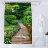 1 Pcs Forest Pattern Polyester Material Shower Curtain Waterproof Fabric, Partition Curtain For Bathroom,Home Decoration Curtain