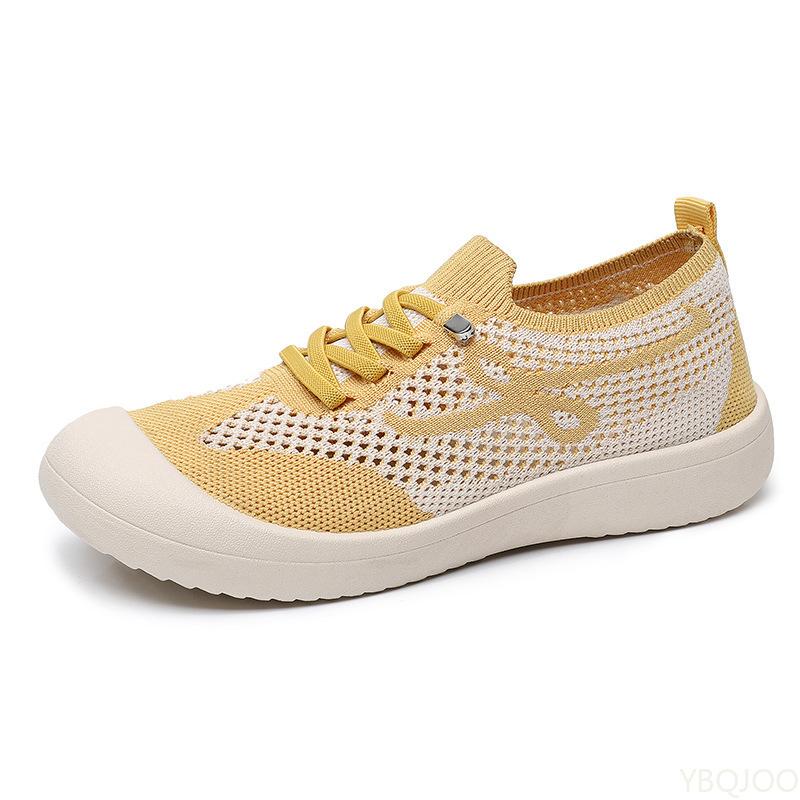 Fashion Summer new lightweight breathable mesh shoes women fashionable versatile shoes casual comfortable women flats