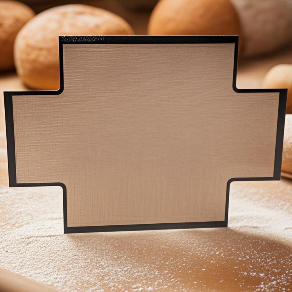 2pcs Cross Shape Bread Baking Mat Reusable Toast Mold Sheet Liner Toast Mold Baking Mat Oven