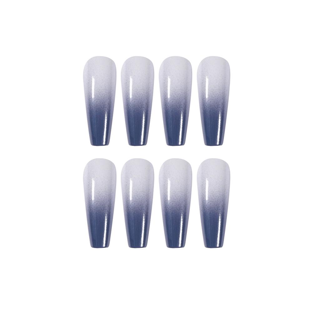 Gradual change series long ballet advanced gray gradual change wearing nail fake nail nail patch nail patch factory sales