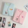 A5 Plush Binder Embroidery 6 Ring Magnetic Photo Album Kpop Photocard Holder Collect Book Storage Organizer