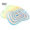 Plastic Chopping Block 4Pcs Chopping Blocks Frosted Non-slip Transparent Cutting Boards Breadboard for Kitchen