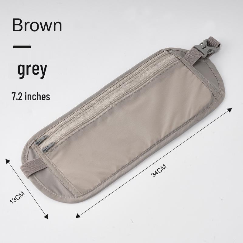 Unisex Anti-Theft Passport Waist Bag for Travel and Sports - Slim, Invisible, Secure