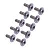 10pcs M5x14mm Motorcycle Fairing Screw Bolt Silver Stainless Steel Fit for BMW S1000RR R1200GS RT