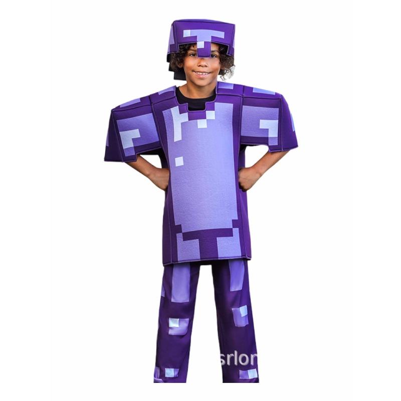 Minecraft adult parent-child cosplay costume MC halloween costume children costume cosplay