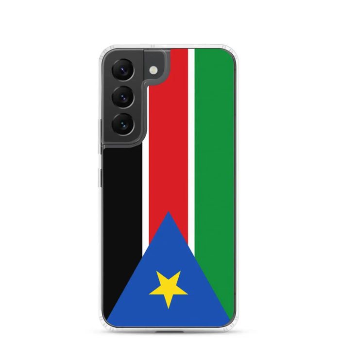 Coque Téléphone - Samsung - Galaxy S22 - Drapeau Soudan Du Sud - Souple - Multicolore