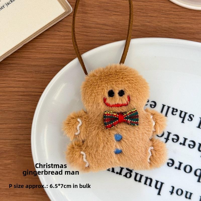 Cartoon Weihnachten Namensanhänger, Niedliche Mädchenhafte Herztaschen, Plüschpuppen, Weihnachtsmannfiguren, Kleine Geschenke