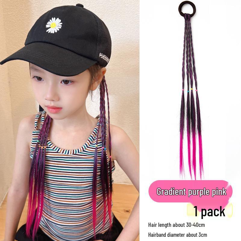Children's Colorful Braided Hair Ties - Sweet & Cool Ponytail Accessories