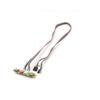 PC Computer Cable Connectors Case Front Panel USB 3.5mm Front USB2.0 Plug Guard Extend Microphones Earphone Cable