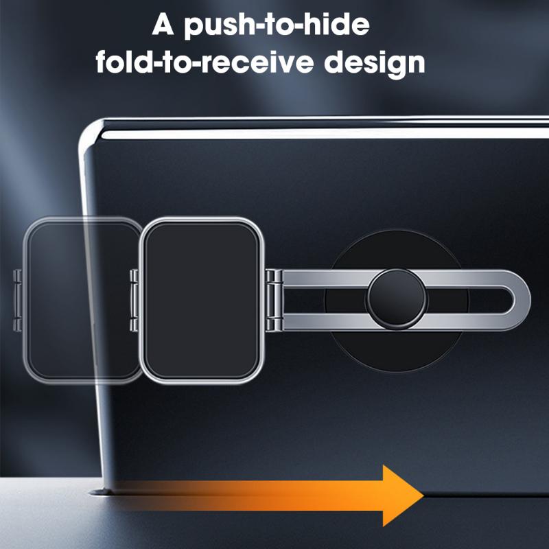 New Magnetic Car Phone Holder 360 Degree Rotating Hidden Folding Design Universal GPS Navigation Bracket Stand for  IPhone 13 14