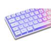 Clavier Gamer - Membrane - The G-Lab - KEYZ HYDROGEN WL - Rétroélairage arc-en-ciel - Sans fil - Semi mécanqiue - Azerty - Blanc