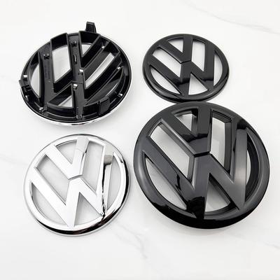 2pcs ABS 135mm Car Front Grille Badge and 110mm Rear Trunk Emblem Lid Logo Accessories For VW Golf 6 MK6 5K0853601C 5K0853630 Fx1