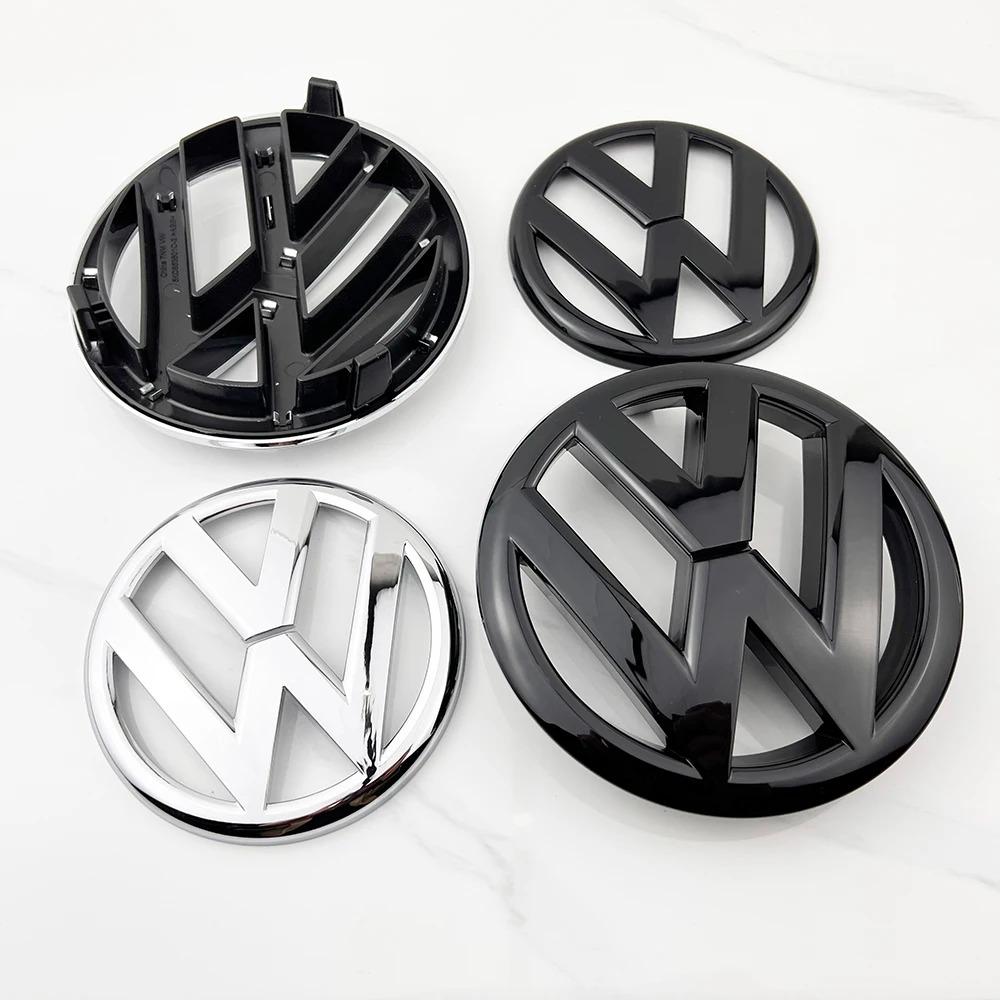 New 2026 2pcs ABS 135mm Car Front Grille Badge and 110mm Rear Trunk Emblem Lid Logo Accessories For VW Golf 6 MK6 5K0853601C 5K0853630 xm4
