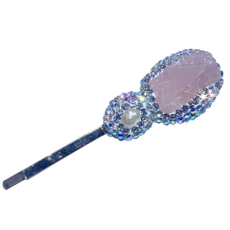 Small and Minimalist Design, Pink Cute Hair Clip Freshwater Pearl Delicate Style