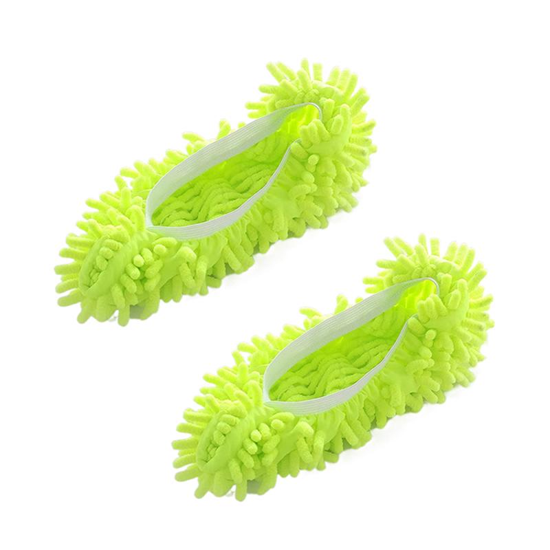 

1 Пара Тапочок для прибирання пилу, Тапочки для підмітання, Домашні тапочки для прибирання підлоги у ванній кімнаті, Швабра-тапочки, Ледачі тапочки, Чохол, Тканина з мікрофібри 30cm