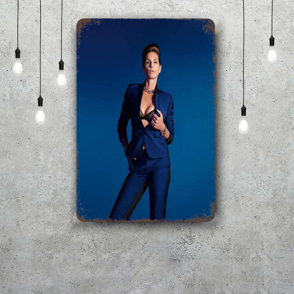 cindy crawford Vintage Metal Tin Signs Posters Decor Retro Metal Plaque Wall Art Decor for Garage Bar