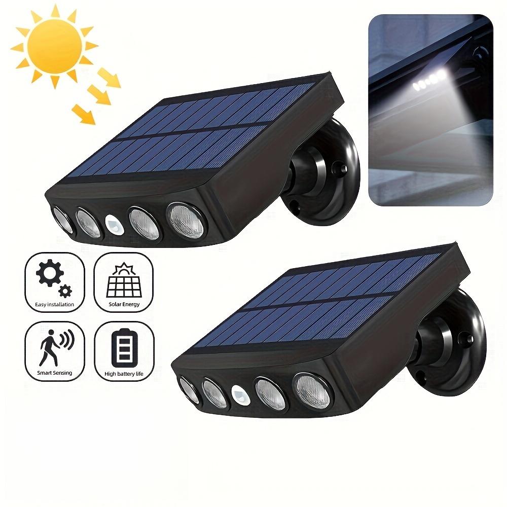 Solarbetriebener Bewegungsmelder-Flutlichtstrahler, langlebig und für den Außenbereich geeignet, Gärten, Balkone und Innenhöfe