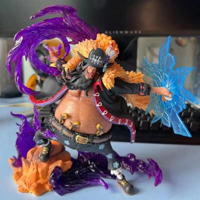 Figurine Anime One Piece 22CM Barbe Noire Figurine d'Action Barbe Noire Marshall D Teach Statue GK Figurine Jouet de Collection Cadeau