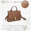 Kinatu Genuine Leather Shoulder Bag for Women, 2-Way Handbag, Crossbody Bag, Lightweight, Small, Large Capacity, Stylish, Elegant, Simple, Cowhide