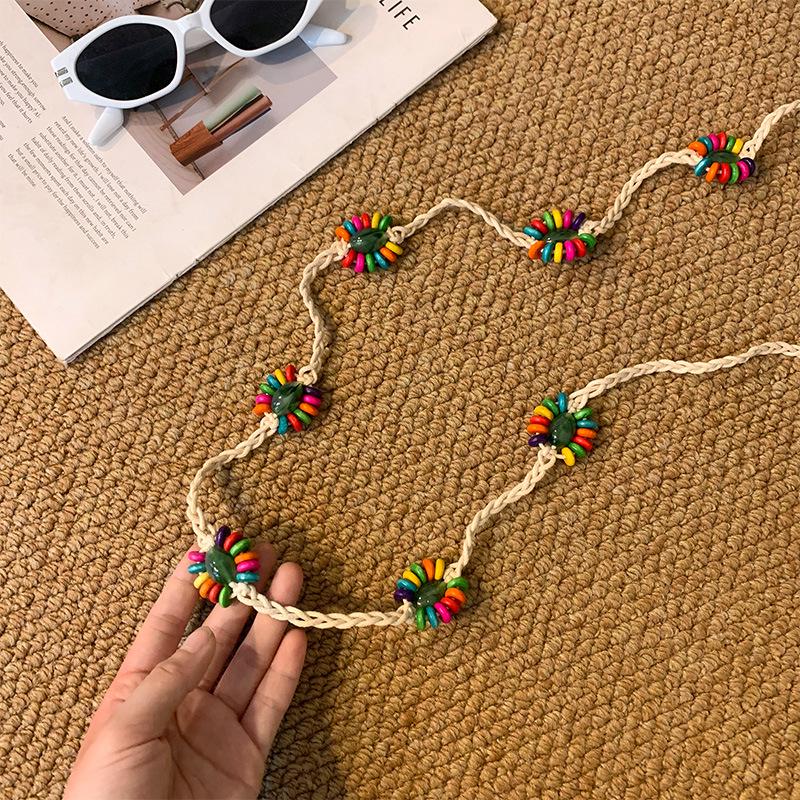 Retro Ethnic Hand-woven Waist-cinching Belt for Dresses