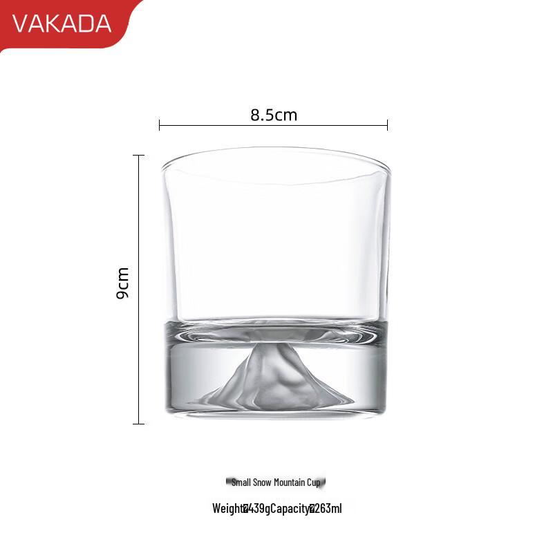 VAKADA Mountain Peak High Borosilicate Glass Drinking Cup