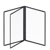 A4 A4 Menu Paper Holder Metal Corners Shell Document Folder PVC Transparent Menu Cover  Hotel