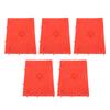 5Pcs Foot Massage Mat TPE Acupressure Walking Toe Plate Massage Pad for Home Outdoor Game Red