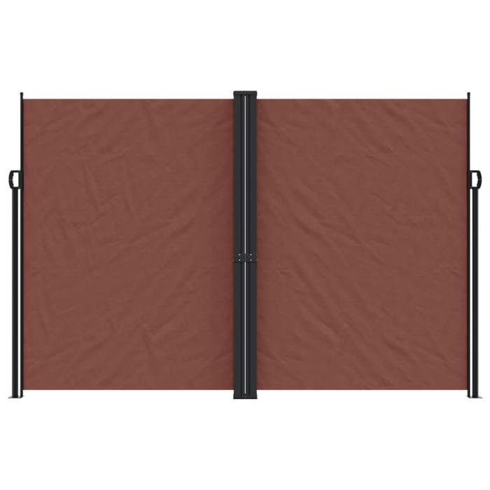 VidaXL Auvent latéral rétractable marron 220x600 cm, écran d’intimité de jardin, brise-vue de balcon, écran d'extérieur, 4004674