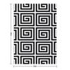 Greek Key Pattern 122 Black and White Throw Blanket Large Blankets For Bed Luxury St Blankets and Throws Blankets