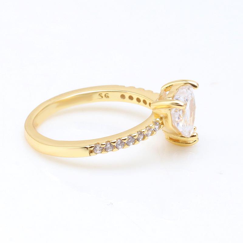 Goldener Glänzender Doppelherzring - Eleganter Modischer Herz zu Herz Liebesring, Perfektes Muttertagsgeschenk