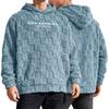 2026 Loose Lambswool Hooded Casual Sports Pullover Jacket