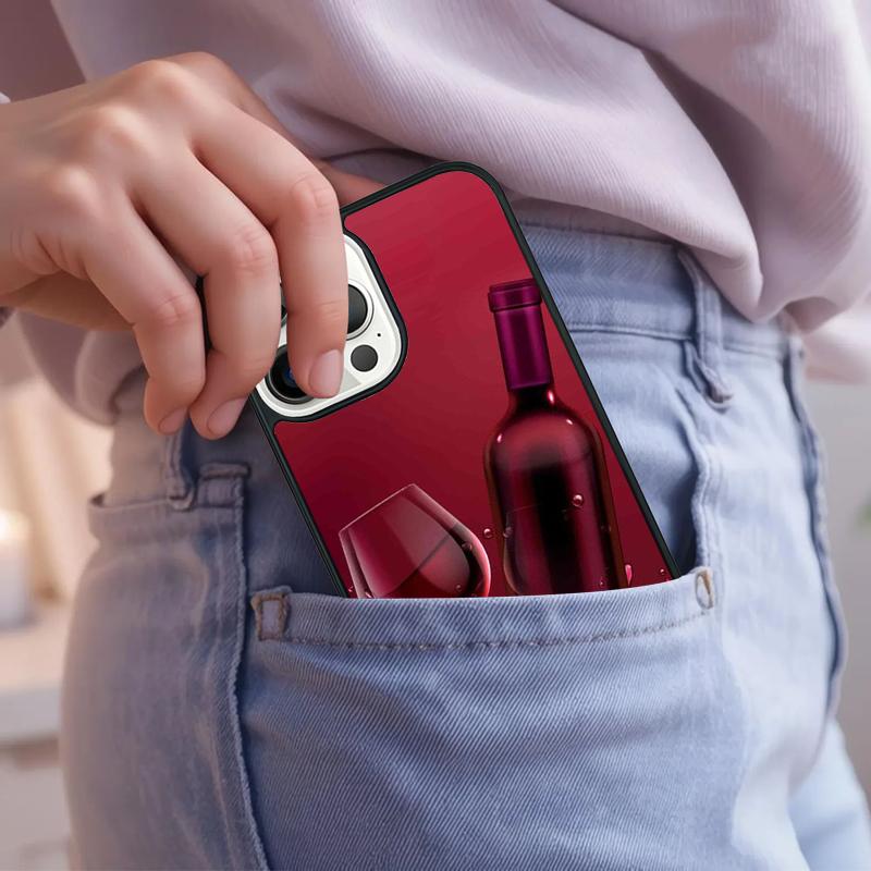 Cool Alcohol Alcoholic Wine Glass Phone Case For iPhone 17 Air 15 16e 14 13 Pro Max Coque 12 11 Pro Max PLUS cover