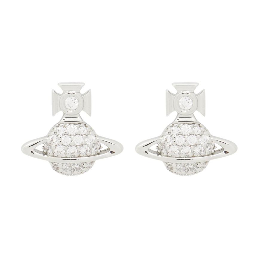 

Vivienne Westwood Original Design Brass Earrings Women earrings Silver 62010036-P102 Basic Packaging-Dust Bag+Box