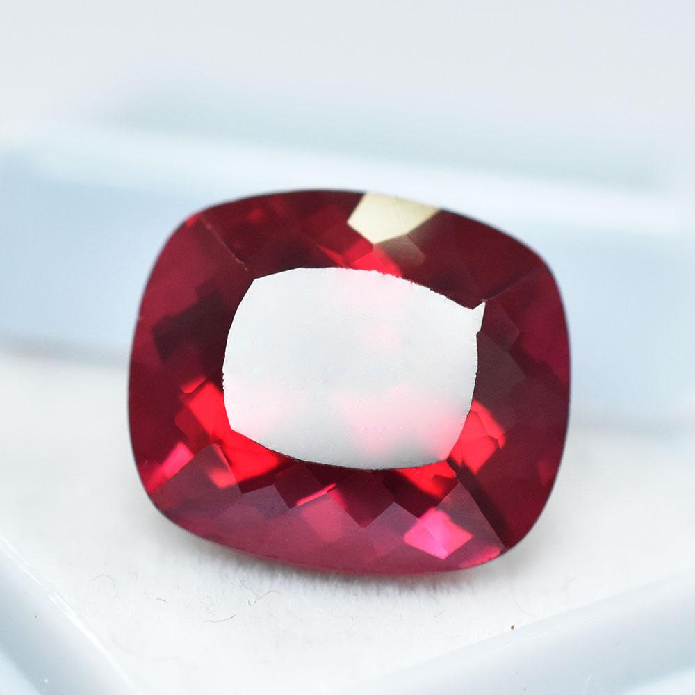 Natural Red Ruby Loose Gemstone 22.23 Ct Cushion Cut High Valuable for Jewelry Making and Crafts
