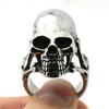 Totenkopfring 316L Edelstahl Schmuck Punk Biker Skelettring Für Mann