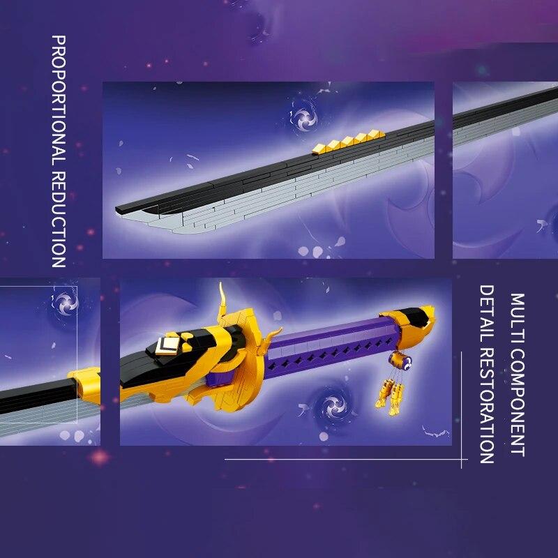 748 de bucăți blocuri de construcție cu sabie Tianmu Shadow Swords MOC model de asamblare cărămizi jucării decorare desktop cadouri de Crăciun pentru copii