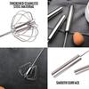 Stainless Steel Semi-Automatic Whisk Hand Press Mixer for Egg Cream