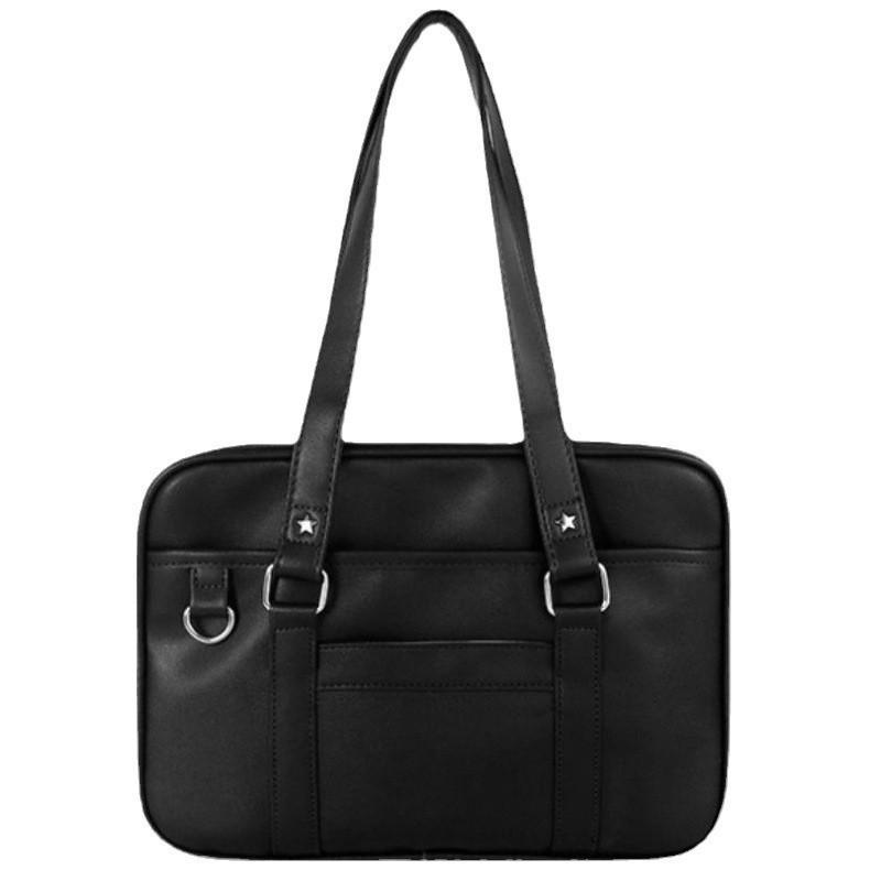 Japanese Academy Style JK Uniform Crossbody Bag – Solid Color PU Shoulder Handbag for Women and Students
