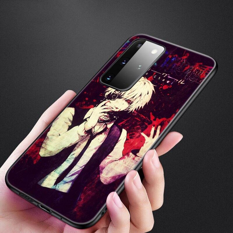 Anime Tokyo Ghoul Telefon Fall Für Samsung Galaxy S20 S21 FE S10 Lite Hinweis 20 10 Lite S8 S9 S10E S10 Plus ultra Schwarze Weiche Abdeckung