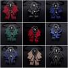 Kristall-Fliege Polyester-Kragen Blumen-Brosche Zubehör Corsage-Nadel Blusen-Dekoration