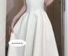Women's Slim-fit White Moonlight Camisole Dress - Sleeveless Waist-cinching Birthday Style for Early Summer/Spring