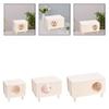 Wooden Hamster House Hideout Hideaway Hamsters Bedding Sturdy Decor Hamsters Accessories for Mice Rat Gerbils Guinea Pig