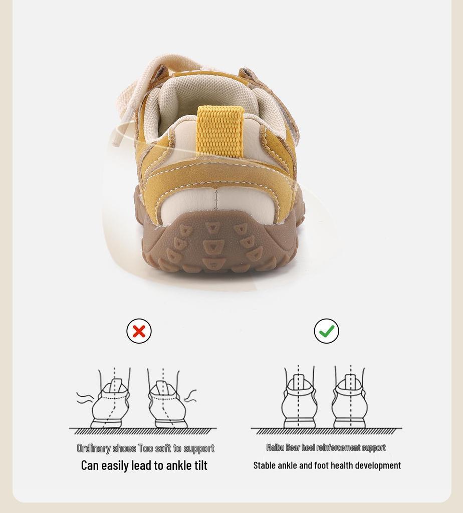 Embroidered Soft Sole Sports Shoes for Kids, 10 Months - 3 Years, Trendy Girls' & Boys' Spring Trainers